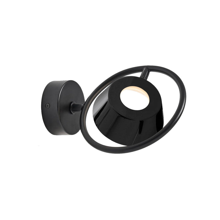 OLO Ring Wall/Ceiling Light-Seed Design-SEED-SLD-130CW-BK-Wall LightingShiny Black-1-France and Son