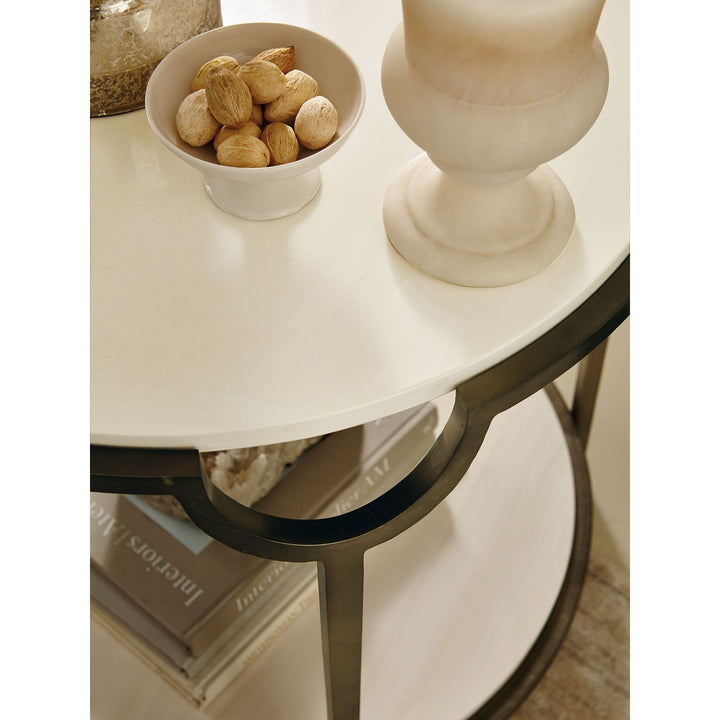 Morello Round Metal End Table-Bernhardt-BHDT-469123-Side Tables-2-France and Son