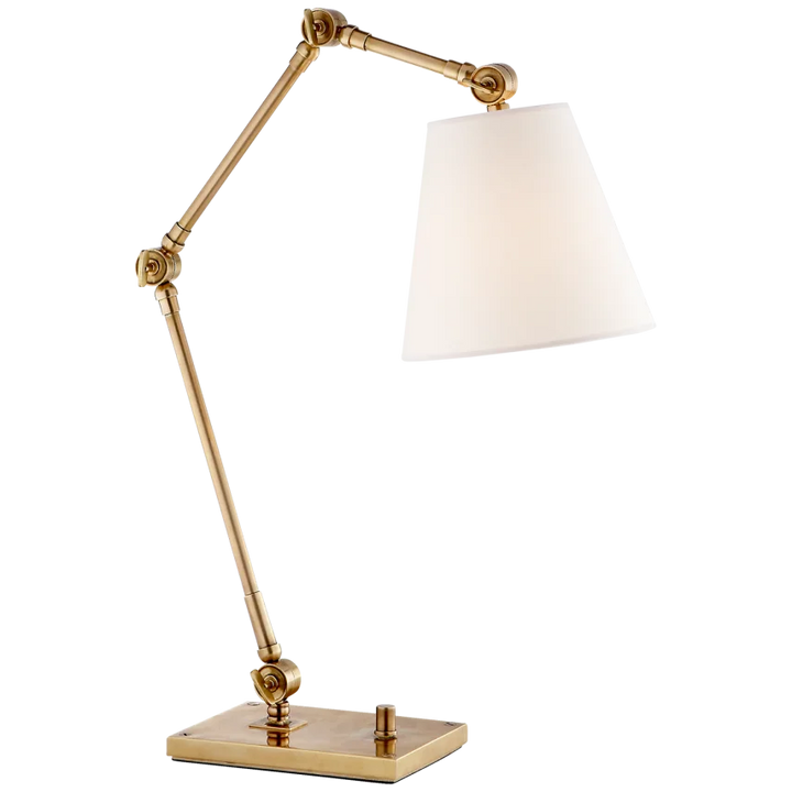 Granat Task Lamp-Visual Comfort-VISUAL-SK 3115HAB-L-Table LampsHand-Rubbed Antique Brass-2-France and Son