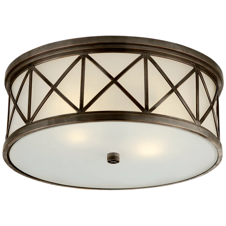 Monalisa Large Flush Mount-Visual Comfort-VISUAL-SK 4011BZ-FG-Flush MountsBronze-2-France and Son