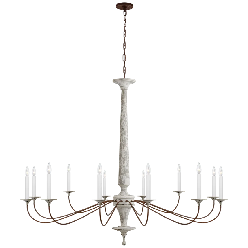 Bllow Grande Chandelier-Visual Comfort-VISUAL-SK 5350SWH/NR-Chandeliers-1-France and Son