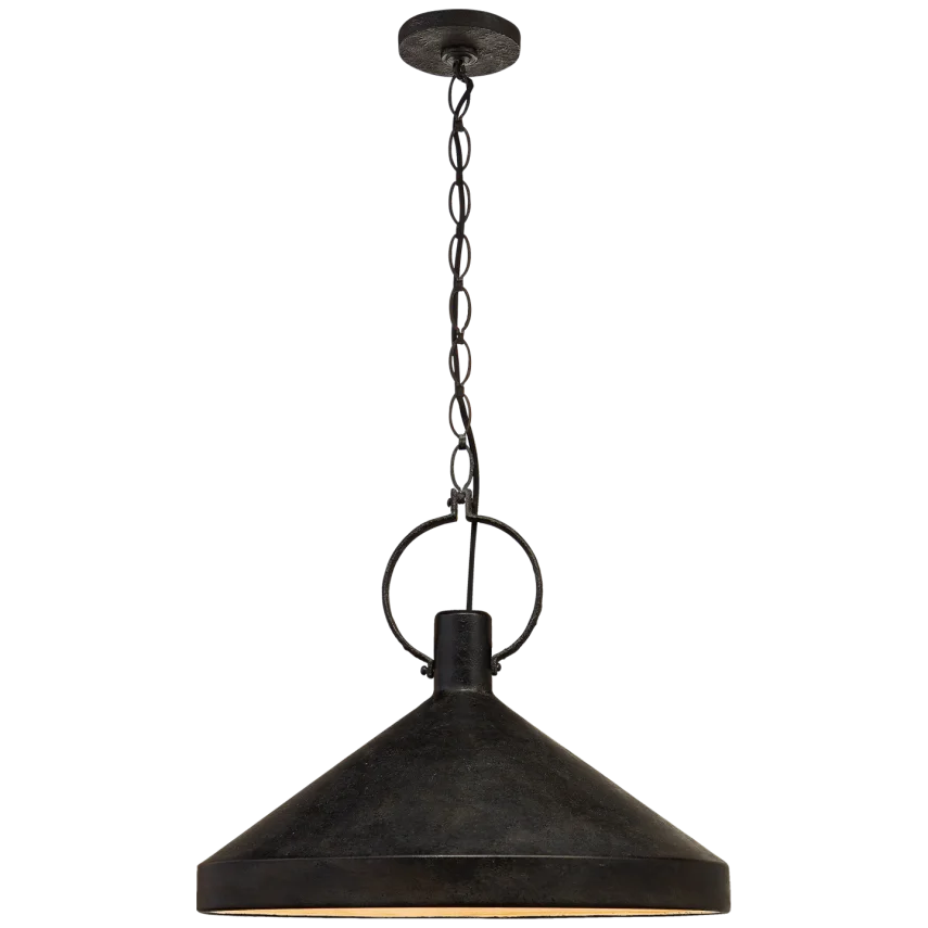 Liam Grande Pendant-Visual Comfort-VISUAL-SK 5364NR-AI-PendantsNatural Rust-Aged Iron-1-France and Son