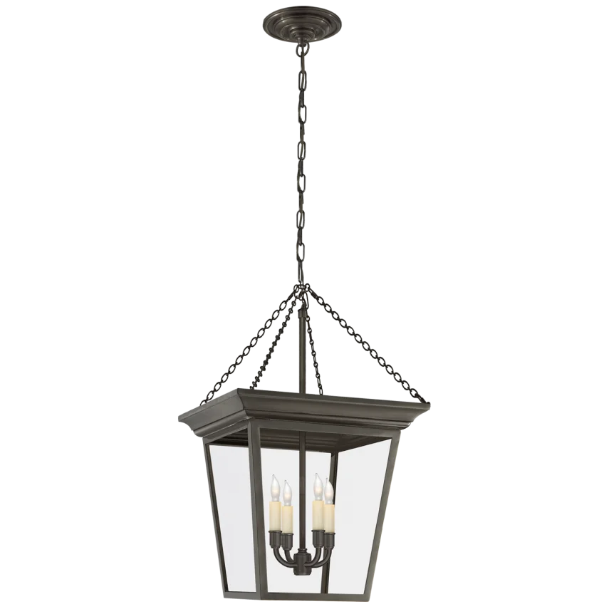 Corla Small Lantern-Visual Comfort-VISUAL-SL 5871BZ-PendantsBronze-2-France and Son