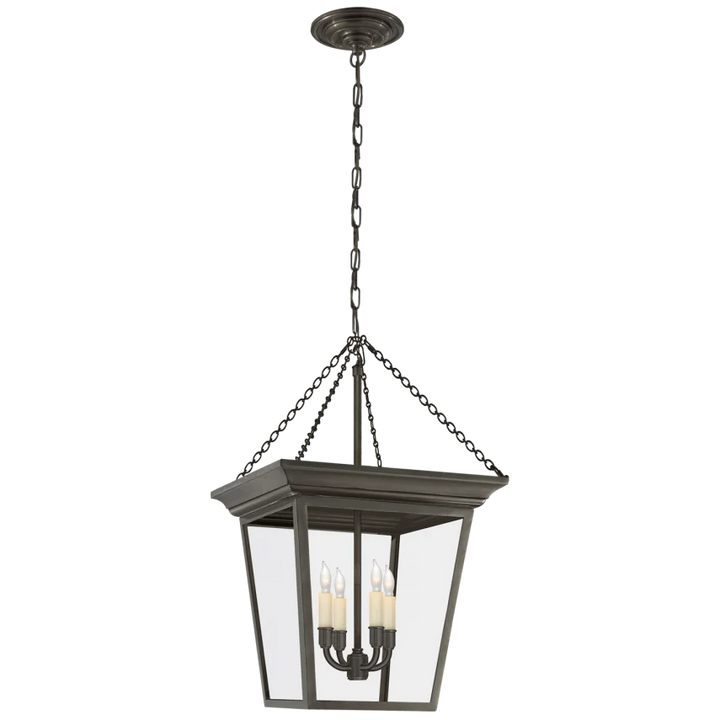 Corla Small Lantern-Visual Comfort-VISUAL-SL 5871BZ-PendantsBronze-2-France and Son