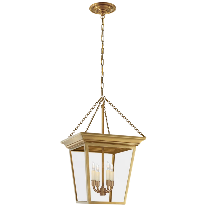 Corla Small Lantern-Visual Comfort-VISUAL-SL 5871HAB-PendantsHand-Rubbed Antique Brass-3-France and Son