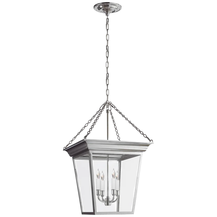 Corla Small Lantern-Visual Comfort-VISUAL-SL 5871PN-PendantsPolished Nickel-4-France and Son