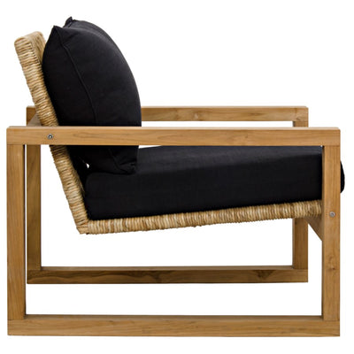 Martin Chair, Teak-Noir-NOIR-SOF284T-Lounge Chairs-4-France and Son