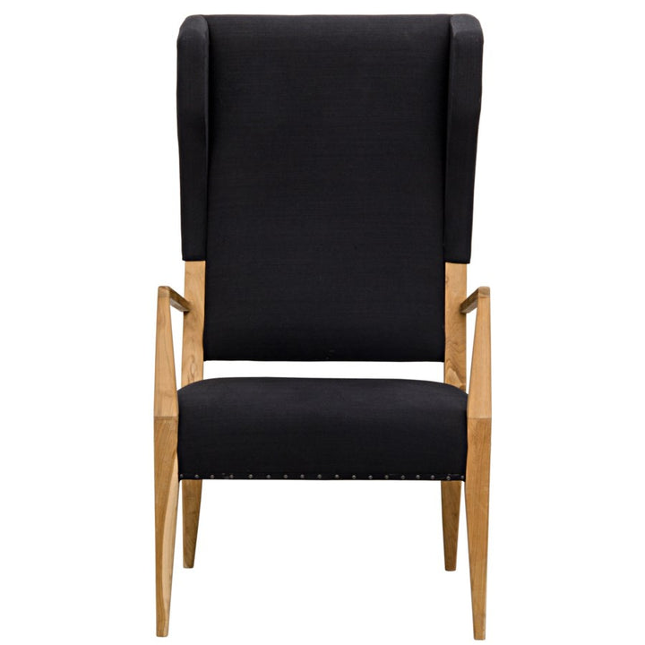 Narciso Chair, Teak-Noir-NOIR-SOF285T-Lounge Chairs-2-France and Son