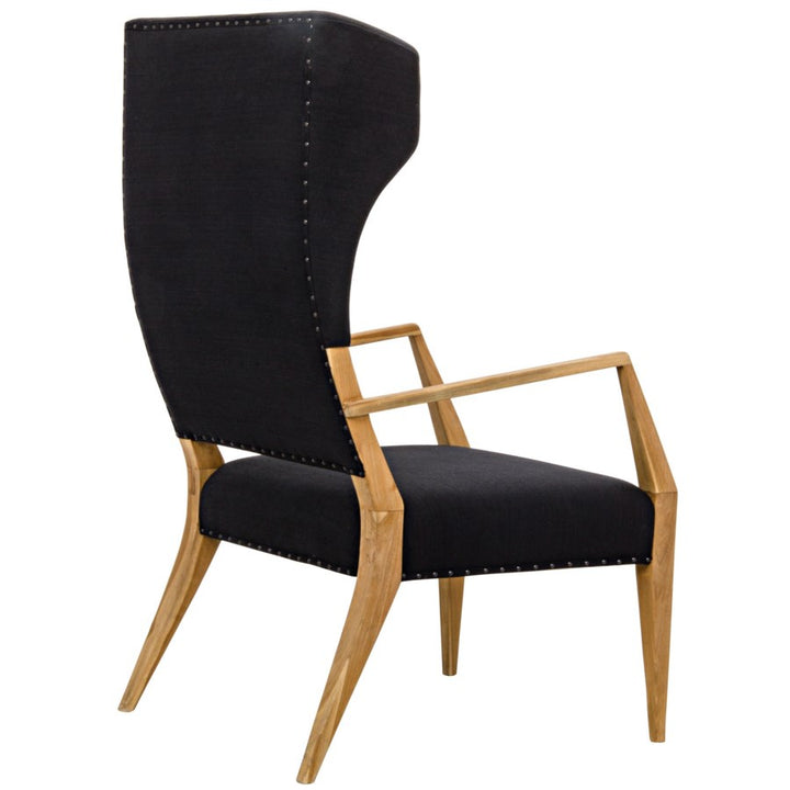 Narciso Chair, Teak-Noir-NOIR-SOF285T-Lounge Chairs-1-France and Son
