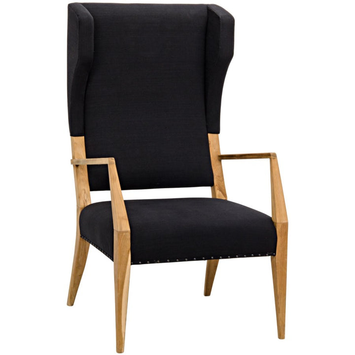 Narciso Chair, Teak-Noir-NOIR-SOF285T-Lounge Chairs-3-France and Son
