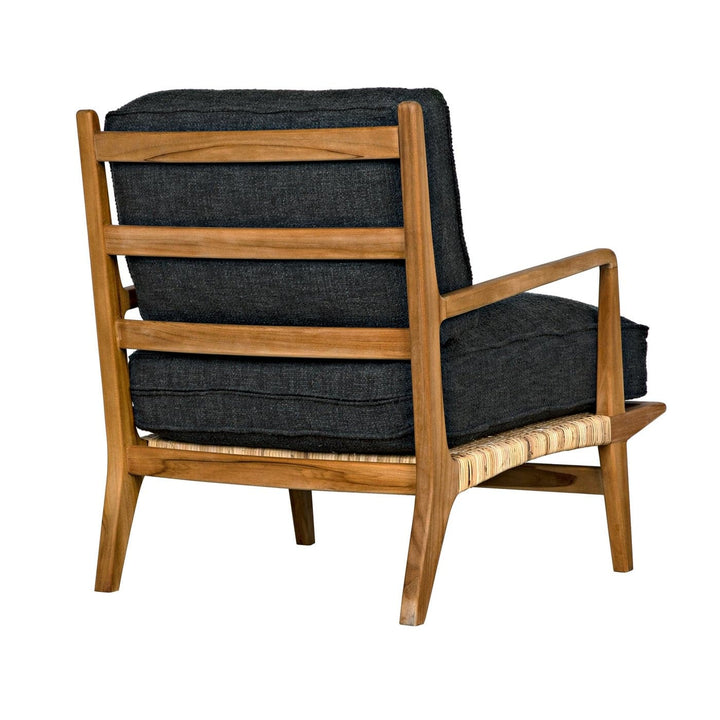 Allister Chair - Down Cushion-Noir-NOIR-SOF325T-GRAY-Lounge ChairsGrey-5-France and Son