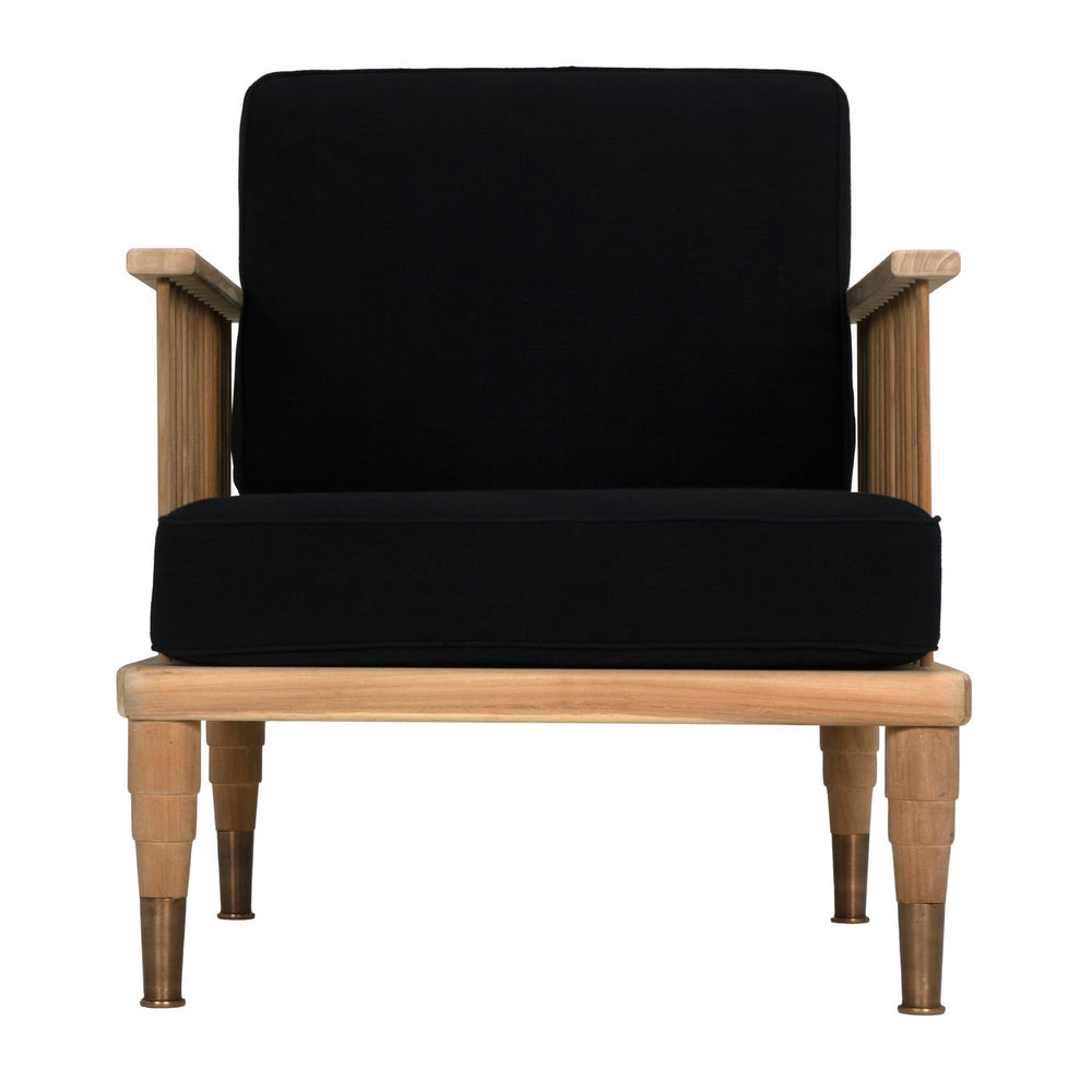 Murphy Chair - Teak-Noir-NOIR-SOF328T-Lounge Chairs-2-France and Son