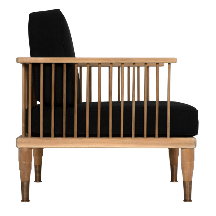Murphy Chair - Teak-Noir-NOIR-SOF328T-Lounge Chairs-3-France and Son