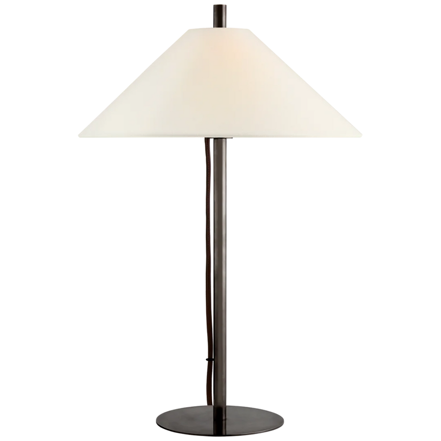Deryl Medium Table Lamp-Visual Comfort-VISUAL-SP 3050BZ-L-Table Lamps-1-France and Son