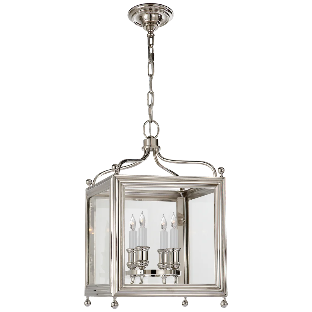 George Small Lantern-Visual Comfort-VISUAL-SP 5001PN-PendantsPolished Nickel-3-France and Son