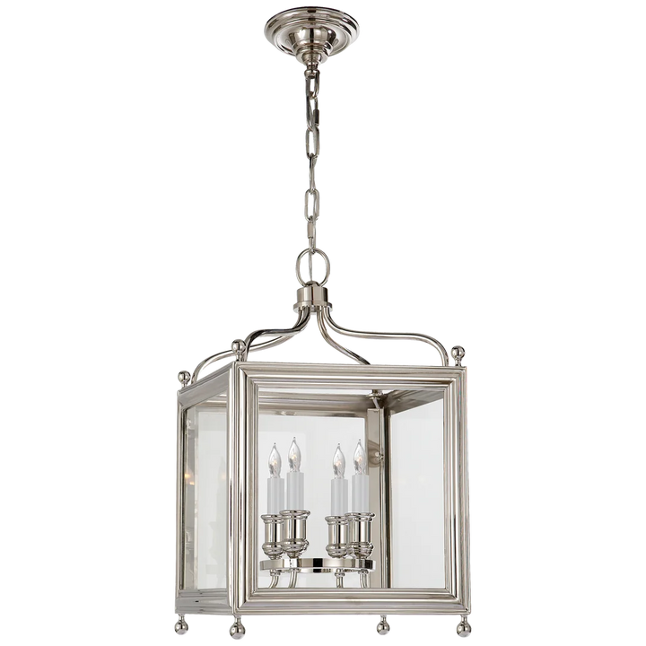 George Small Lantern-Visual Comfort-VISUAL-SP 5001PN-PendantsPolished Nickel-3-France and Son