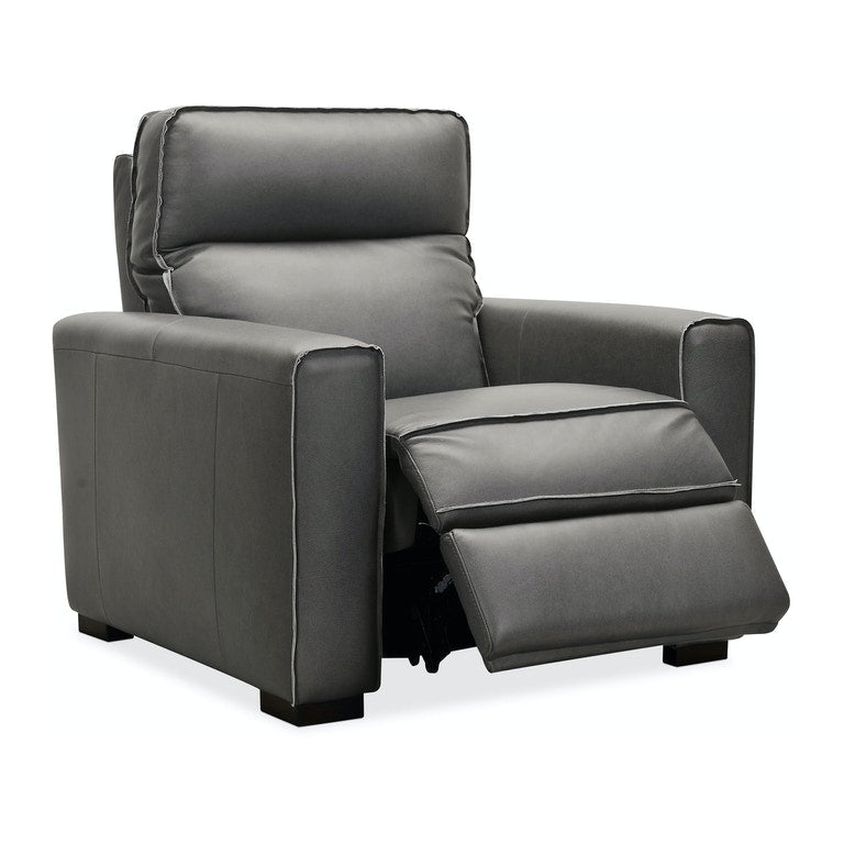 Braeburn Leather Recliner w/PWR Headrest-Hooker-HOOKER-SS552-PH1-097-Lounge Chairs-1-France and Son