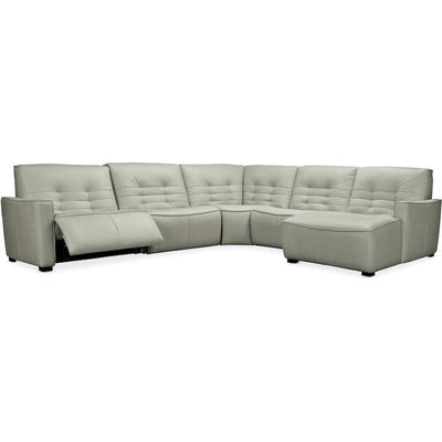 Reaux 5 - Piece Chaise Sectional With 2 Power Recliners-Hooker-HOOKER-SS555-G5RC-095-SectionalsRAF-1-France and Son