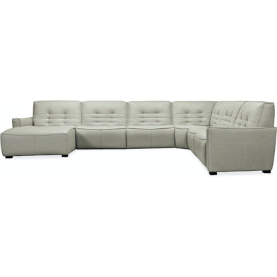 Reaux 6-Piece Chaise Sectional With 2 Power Recliners-Hooker-HOOKER-SS555-G6RC-095-SectionalsRAF-4-France and Son