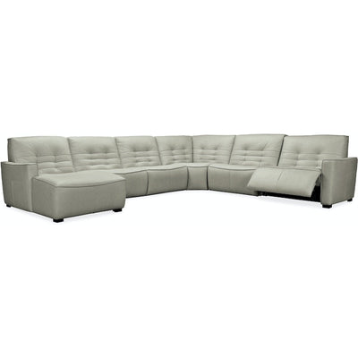 Reaux 6-Piece Chaise Sectional With 2 Power Recliners-Hooker-HOOKER-SS555-G6LC-095-SectionalsLAF-2-France and Son
