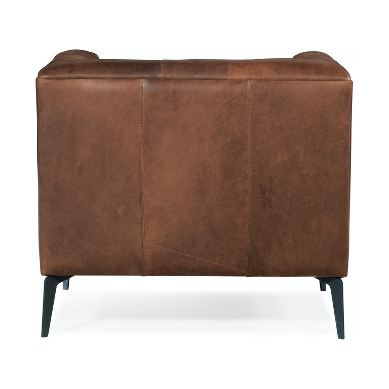 Nicolla Leather Stationary Chair-Hooker-HOOKER-SS637-01-089-Lounge Chairs-3-France and Son