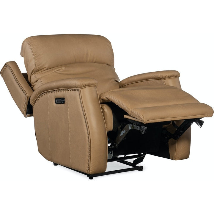 Rhea Zero Gravity Power Recliner with Power Headrest-Hooker-HOOKER-SS703-PHZ1-080-Lounge ChairsBrown-5-France and Son