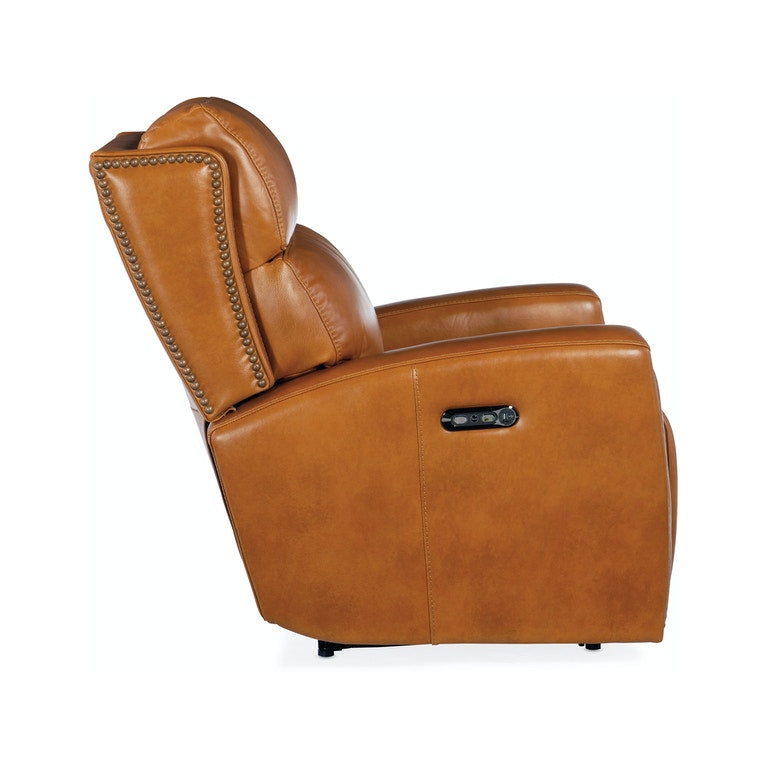 Ruthe Zero Gravity Power Recliner with Power Headrest-Hooker-HOOKER-SS704-PHZ1-019-Lounge ChairsBrown-8-France and Son
