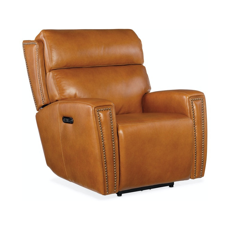 Ruthe Zero Gravity Power Recliner with Power Headrest-Hooker-HOOKER-SS704-PHZ1-019-Lounge ChairsBrown-1-France and Son