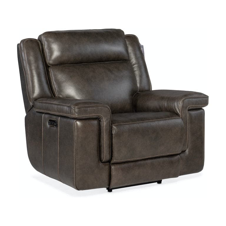 Montel Lay Flat Power Recliner with Power Headrest & Lumbar-Hooker-HOOKER-SS705-PHL1-095-Lounge ChairsCosmos Cacao-2-France and Son