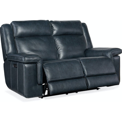 Montel Lay Flat Power Loveseat with Power Headrest & Lumbar-Hooker-HOOKER-SS705-PHL2-047-Lounge ChairsBlack-7-France and Son