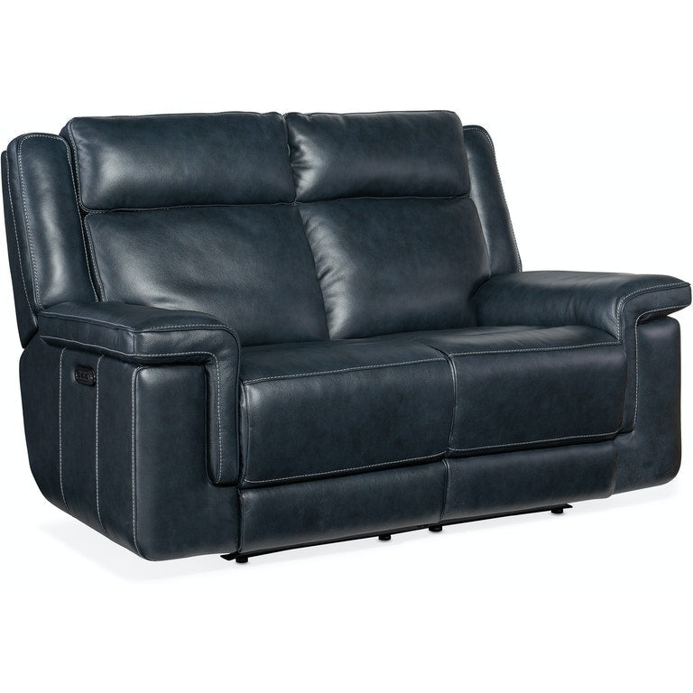 Montel Lay Flat Power Loveseat with Power Headrest & Lumbar-Hooker-HOOKER-SS705-PHL2-047-Lounge ChairsBlack-1-France and Son