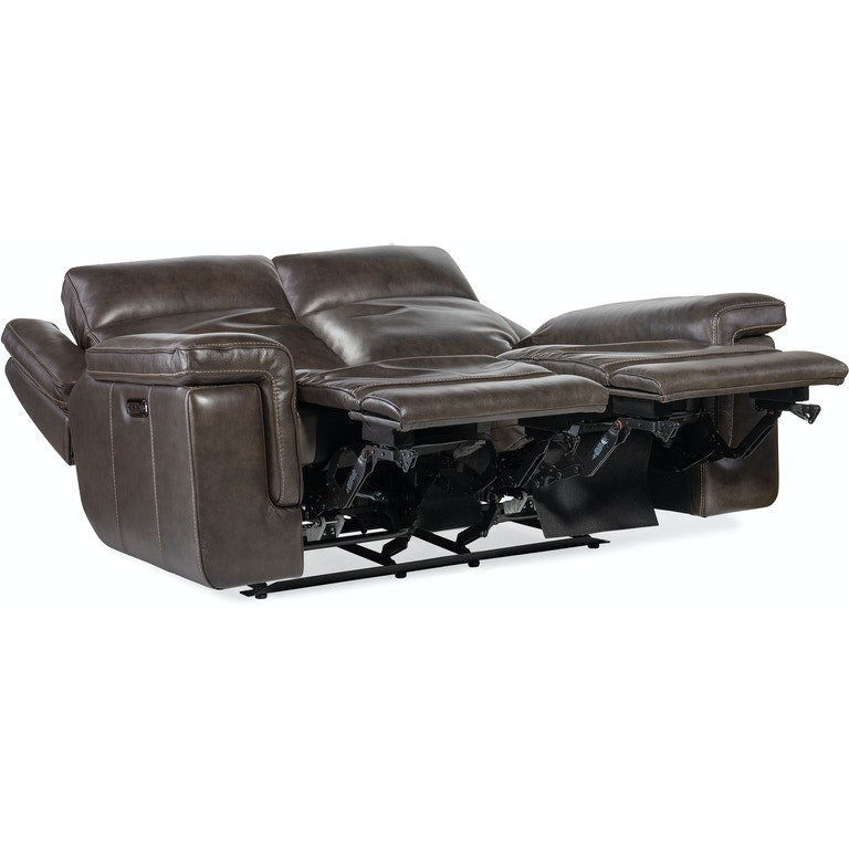 Montel Lay Flat Power Loveseat with Power Headrest & Lumbar-Hooker-HOOKER-SS705-PHL2-047-Lounge ChairsBlack-6-France and Son