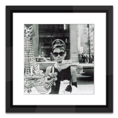 Shopping At Tiffany's - Square-Worlds Away-WORLD-SVS14-Wall ArtBlack Lacquer Frame-1-France and Son