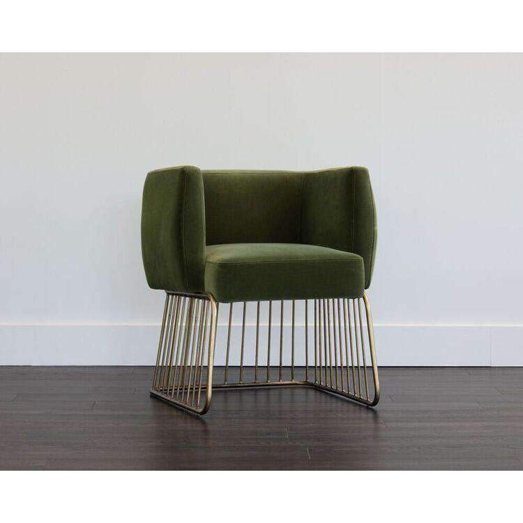 Gala Dining Chair-Sunpan-SUNPAN-103499-Dining ChairsForest Green-3-France and Son