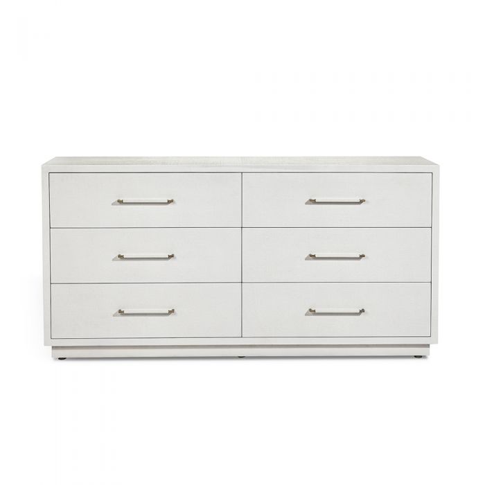 Taylor 6 Drawer Chest - White-Interlude-INTER-188134-Dressers-2-France and Son