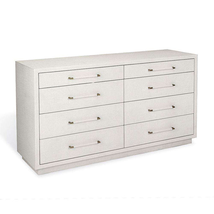 Taylor 8 Drawer Chest-Interlude-INTER-188076-DressersNatural White / Champagne Silver-2-France and Son