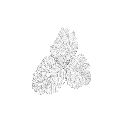 Tri Leaf Wall Art-Phillips Collection-PHIL-TH100855-Wall ArtSilver/Black-Small-6-France and Son