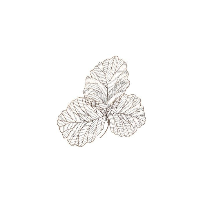 Tri Leaf Wall Art-Phillips Collection-PHIL-TH100855-Wall ArtSilver/Black-Small-9-France and Son