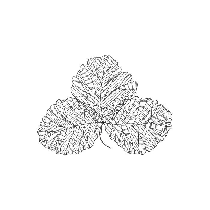 Tri Leaf Wall Art-Phillips Collection-PHIL-TH100855-Wall ArtSilver/Black-Small-12-France and Son