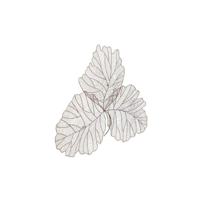Tri Leaf Wall Art-Phillips Collection-PHIL-TH100855-Wall ArtSilver/Black-Small-16-France and Son