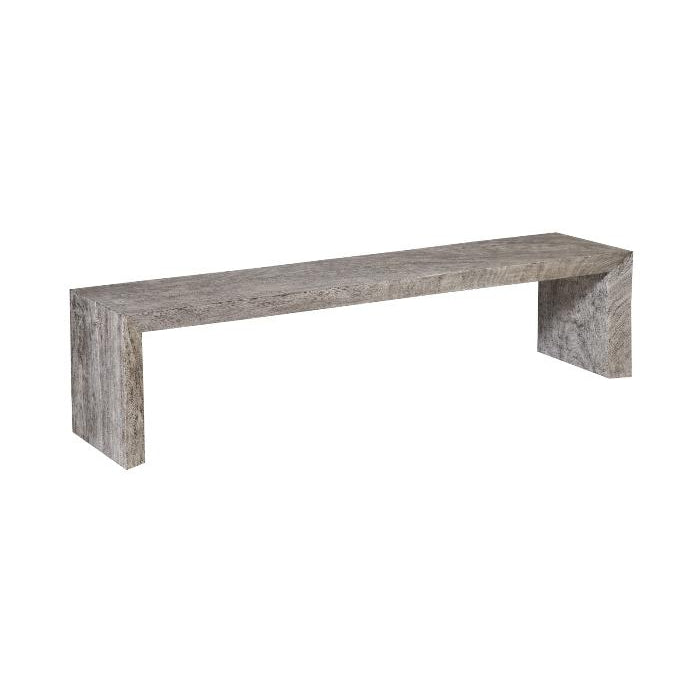 Waterfall Bench-Phillips Collection-PHIL-TH101895-BenchesGrey Stone-1-France and Son