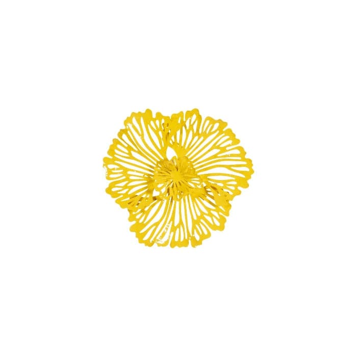 Extra Small Flower Wall Art-Phillips Collection-PHIL-TH109688-Wall ArtYellow-5-France and Son