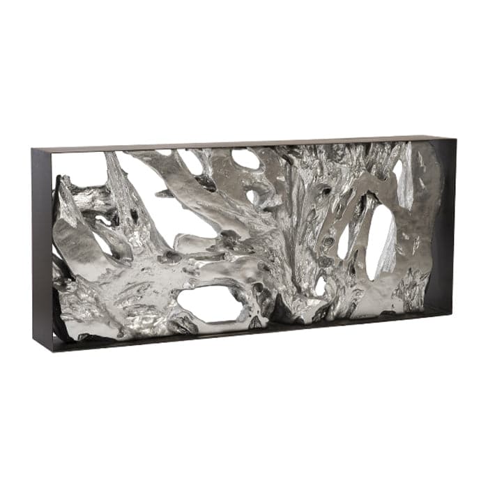 Cast Root Console Table, Iron Frame, Resin, Silver Leaf-Phillips Collection-PHIL-PH92306-Console Tables-1-France and Son