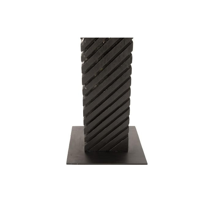 Black Wood Slant Abstract Sculpture-Phillips Collection-PHIL-TH82413-Decorative Objects-4-France and Son