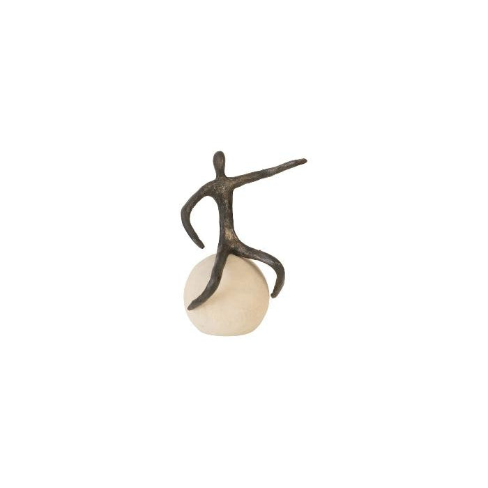 Abstract Figure on Bleached Wood Base-Phillips Collection-PHIL-TH96037-DecorPointing-1-France and Son
