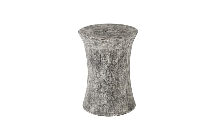 Drum Gray Stool-Phillips Collection-PHIL-TH96453-Stools & Ottomans-5-France and Son