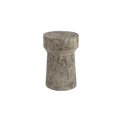 Chamcha Wood Stool Gray Stone-Phillips Collection-PHIL-TH96667-Stools & OttomansII-5-France and Son