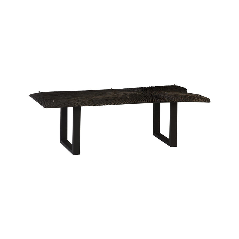 Chainsaw Dining Table with Glass-Phillips Collection-PHIL-TH97704-Dining Tables-4-France and Son