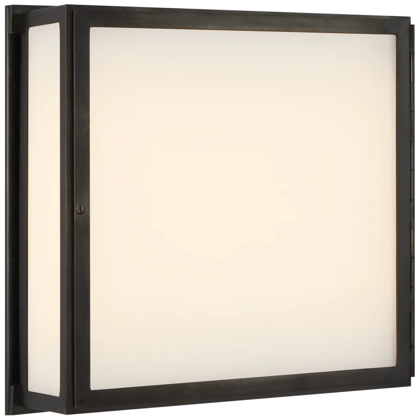 Meredith Square Box Light-Visual Comfort-VISUAL-TOB 2004BZ-Wall LightingBronze-1-France and Son