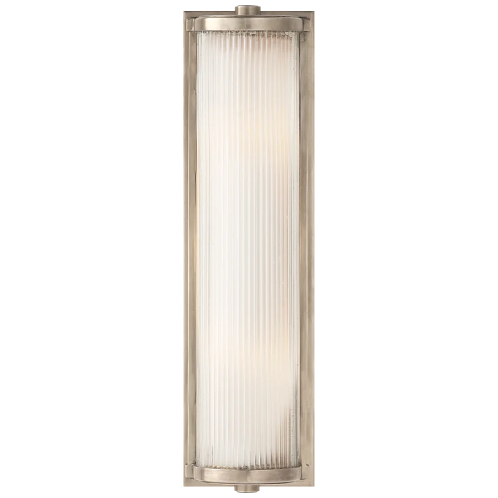 Dresta Long Glass Rod Light-Visual Comfort-VISUAL-TOB 2141AN-FG-Wall LightingAntique Nickel-1-France and Son
